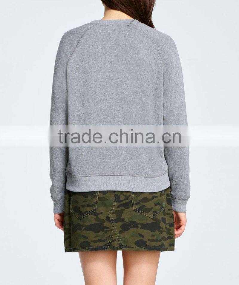 Tops for women 2017 long sleeve round collar sweatshirt autumn /spring
