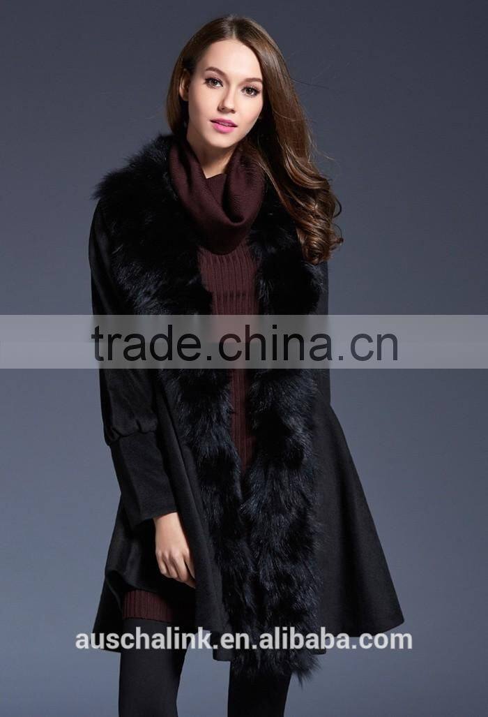hot sell trendy lady custom made sexy fur coat made in china