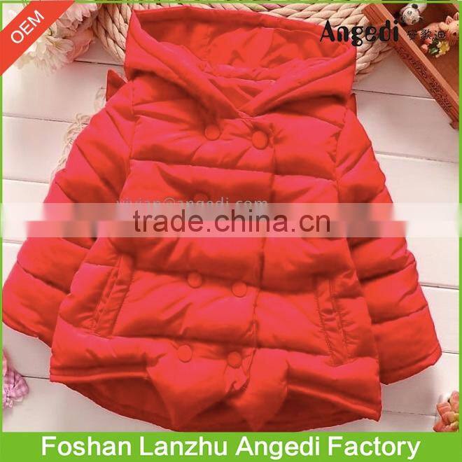 Kids winter wear Girls Boutique High quality cotton padded jacket superior warm coat in Fashion design