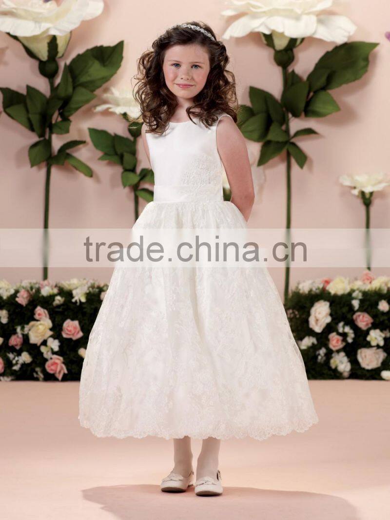 fairy designs lace ankle length baby girl party dress