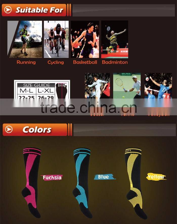 Hot sale high quality athletic tape compression socks