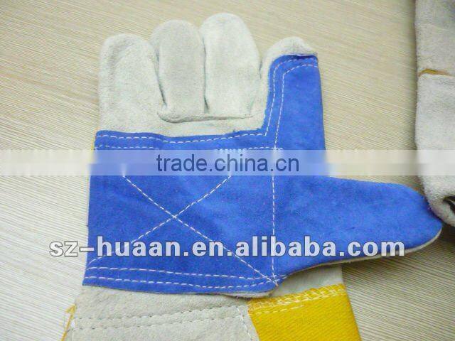 Leather hide welding glove, leather glove, working glove