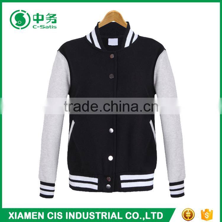 Wholesale Multi Color Korean Style Stand Collar Slim Fit Mens Blank Baseball Jacket