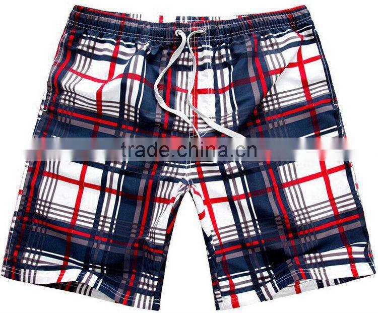 Woven fabric 100%polyester basic beach shorts swimwear beachwear