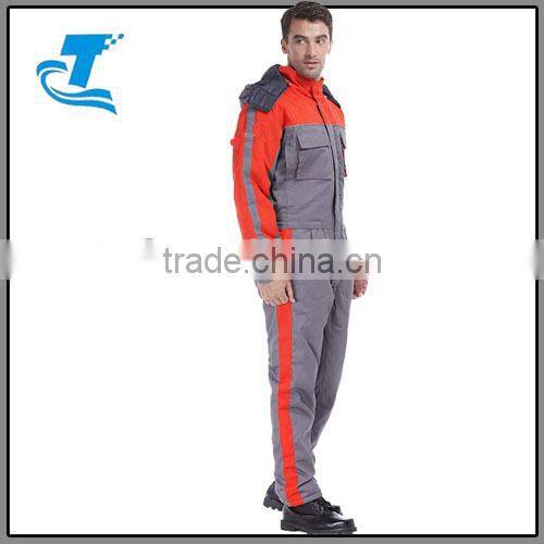 2016 custom men 100 % cotton winter workwear coverall