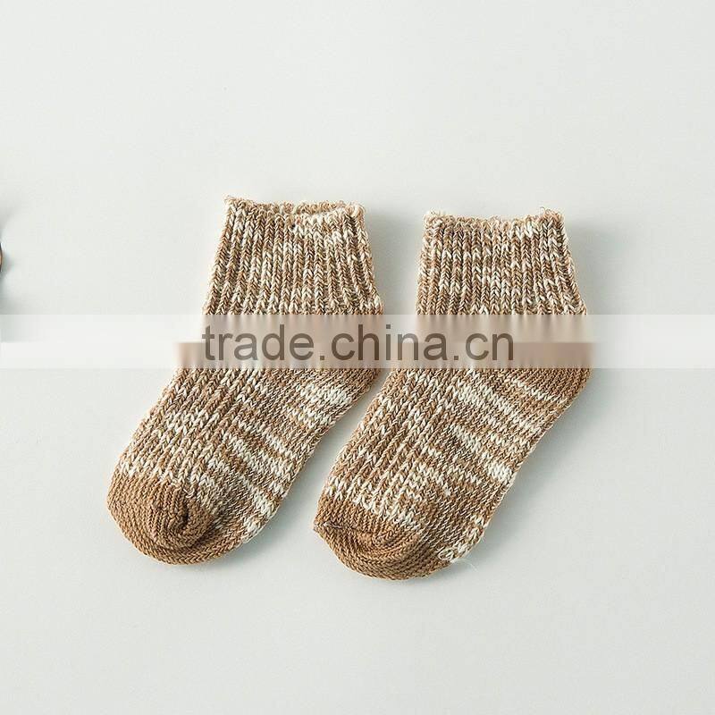 SK1011 Korea spring 2017 vertical striped colored kids baby socks