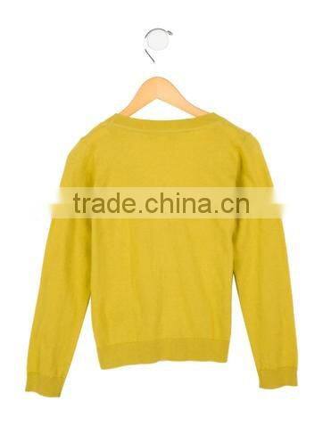 Kids casual long sleeves cashmere Boy's V neck cardigan sweater