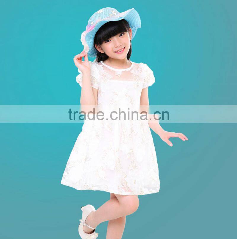 New Design Fahion Lace Kid Dress for Party