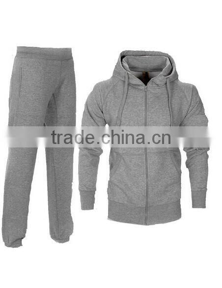 hot sale popular tracksuit 100% cotton tracksuit for men