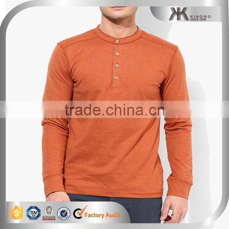 Cheap Wholesale Man Latest Basic Long Sleeves Custom Tshirt Tops