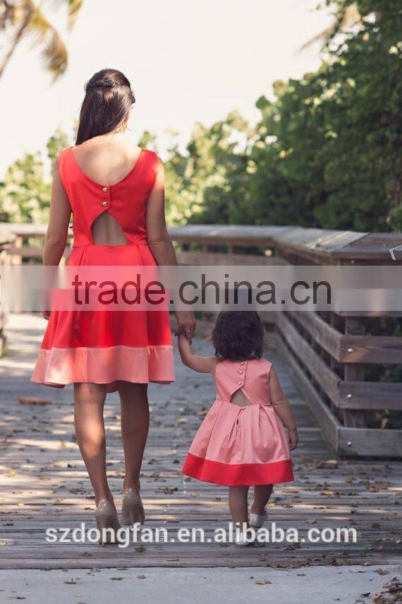 High Quality Mother And Daughter Matching Dresses Mommy Daughter Dress Mother And Daughter Matching Outfits