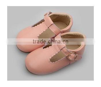 Wholesales Baby dress shoes top selling leather T-bar kids shoes