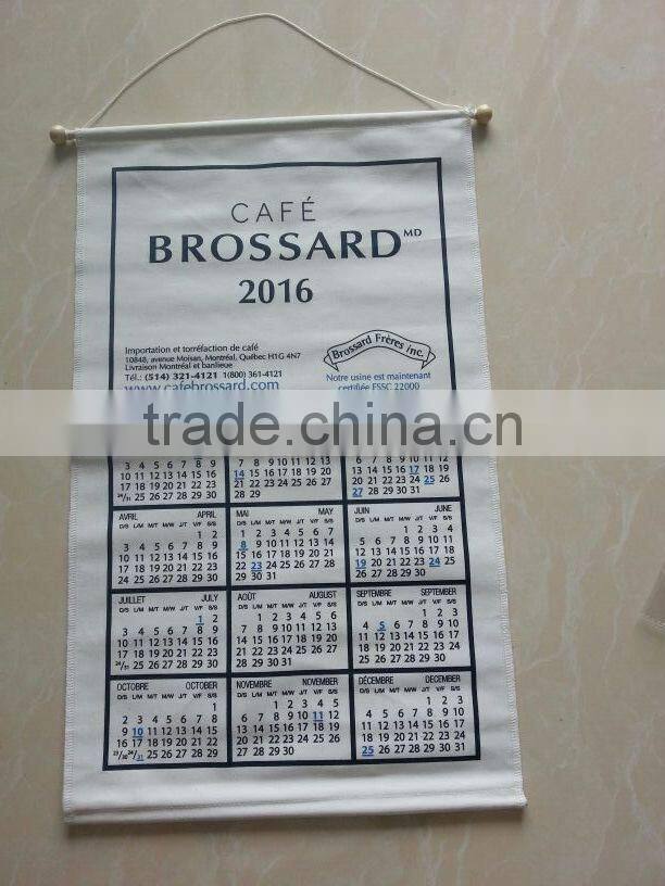 fabric printed calendar