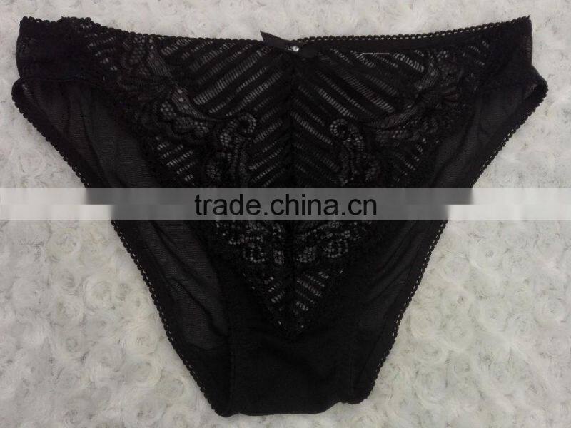New design fashion sexy women embroidery panty