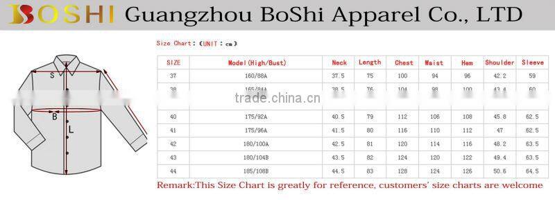 Non-iron high quality men's dress shirts