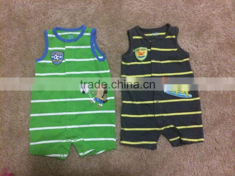 Sport Sleeveless 100% Cotton Baby Bodysuits