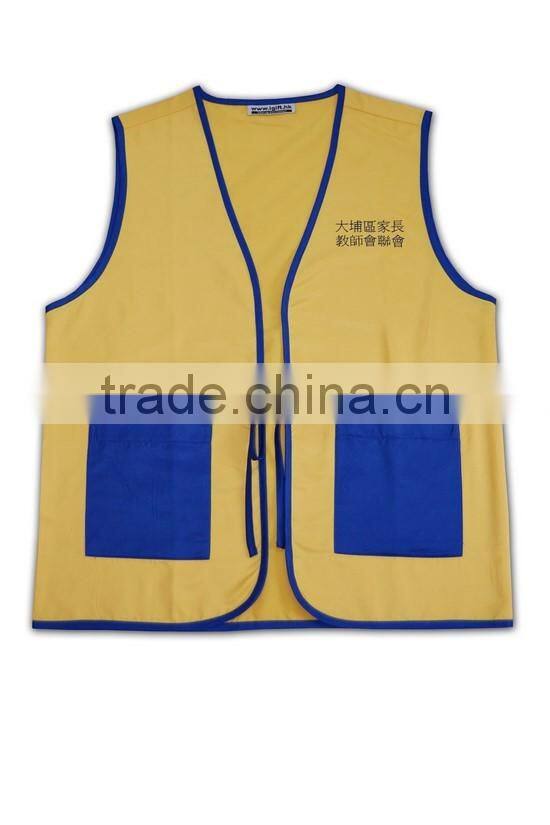 Wholesale factory price manufactures vest uniform cheap custom Printed Promotional Vests