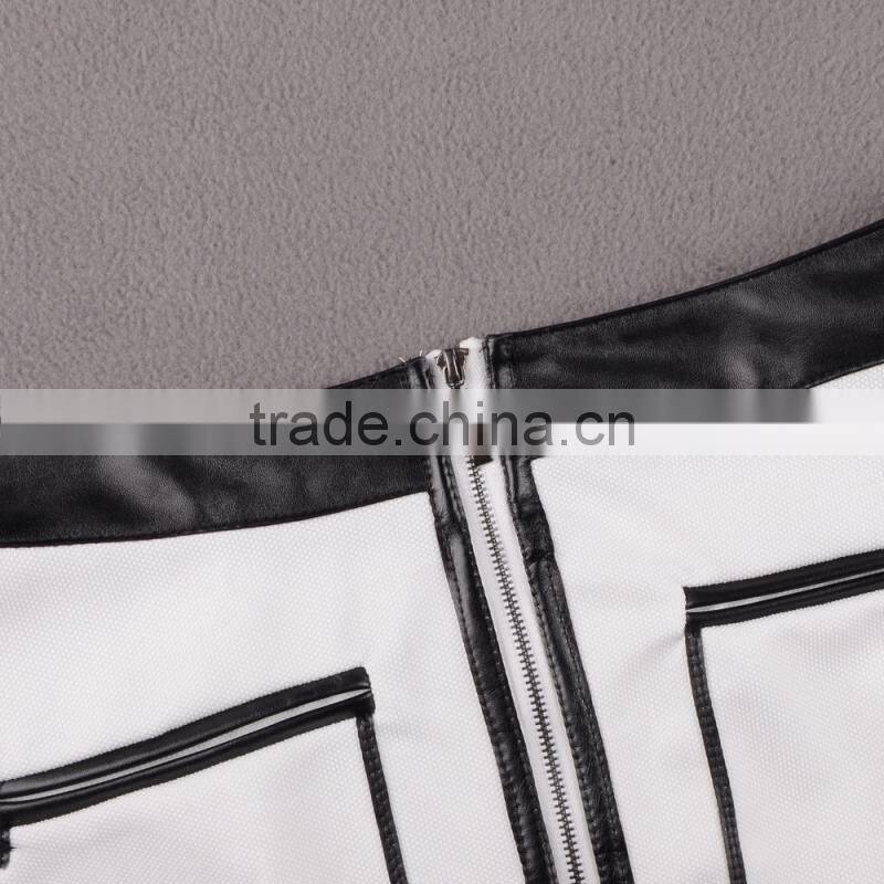 2017 Elegant fashion oem high waist fomal women latest lady a line skirt