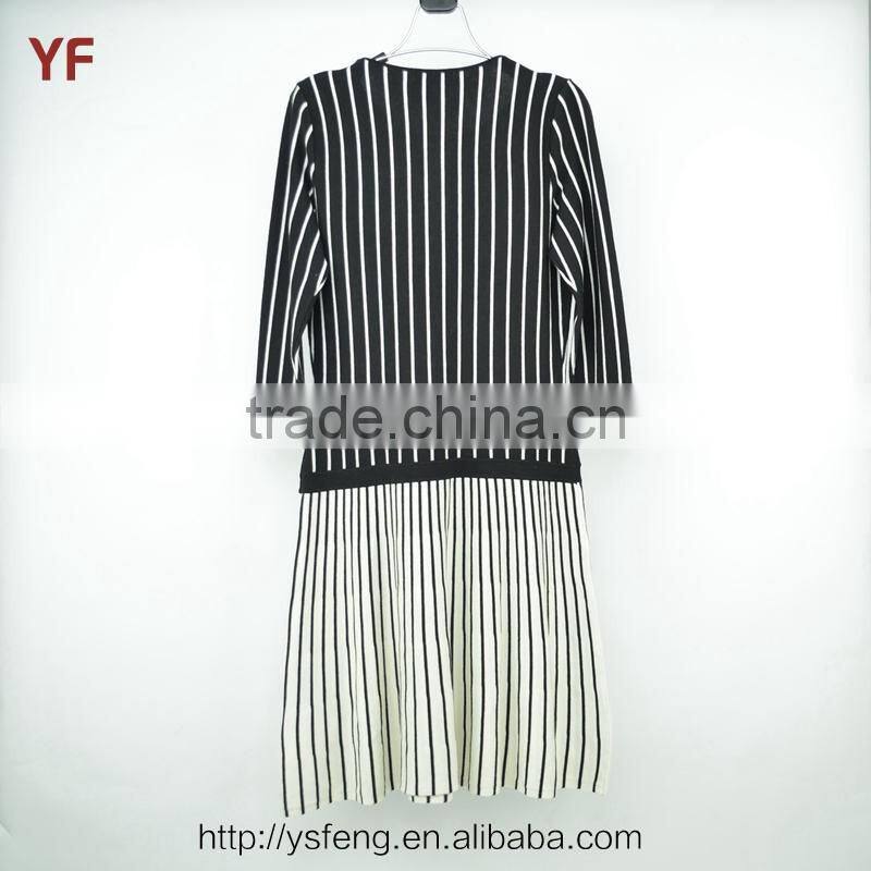 Latest Fashion Stripe Sweater Dress Designs For Women