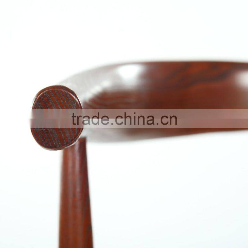 Upholstered Wood Lounge living room Elbow Chair in Walnut