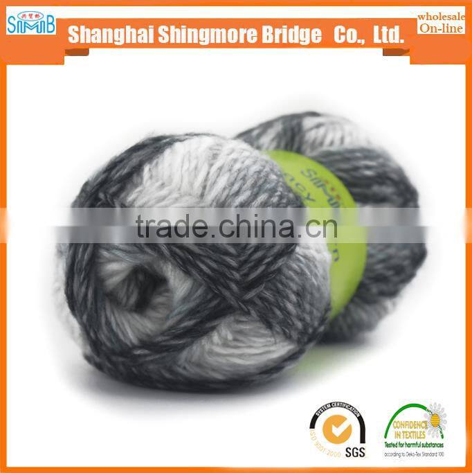 china suppliers supply high quality air yarn, 1/2.2Nm Acrylic polyester blend yarn with cheap price, hand knitting yarn for hat