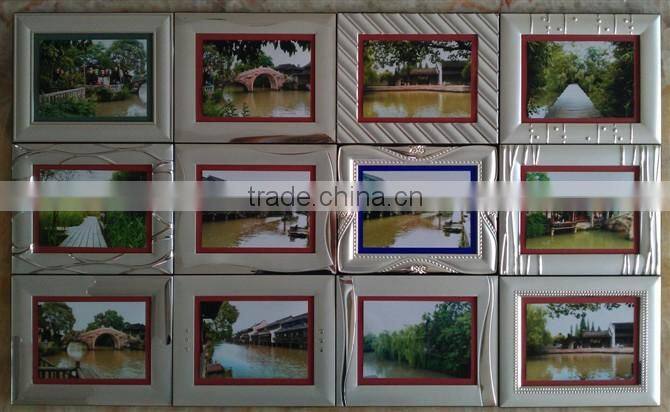 High Quanlity Assorted Design Silver plated metal photo frame KJJ-3