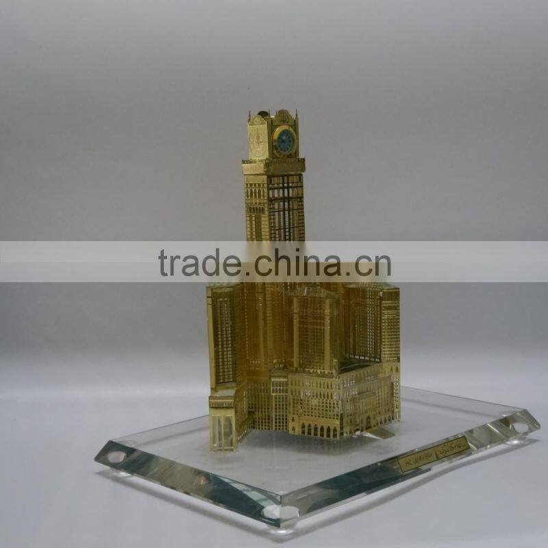 Famous Crystal Makkah Royal Clock Building For Souvenir gift