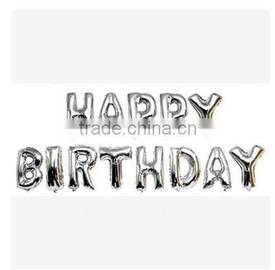 16 inch Foil Balloon Happy Birthday Letter Balloon For Sale