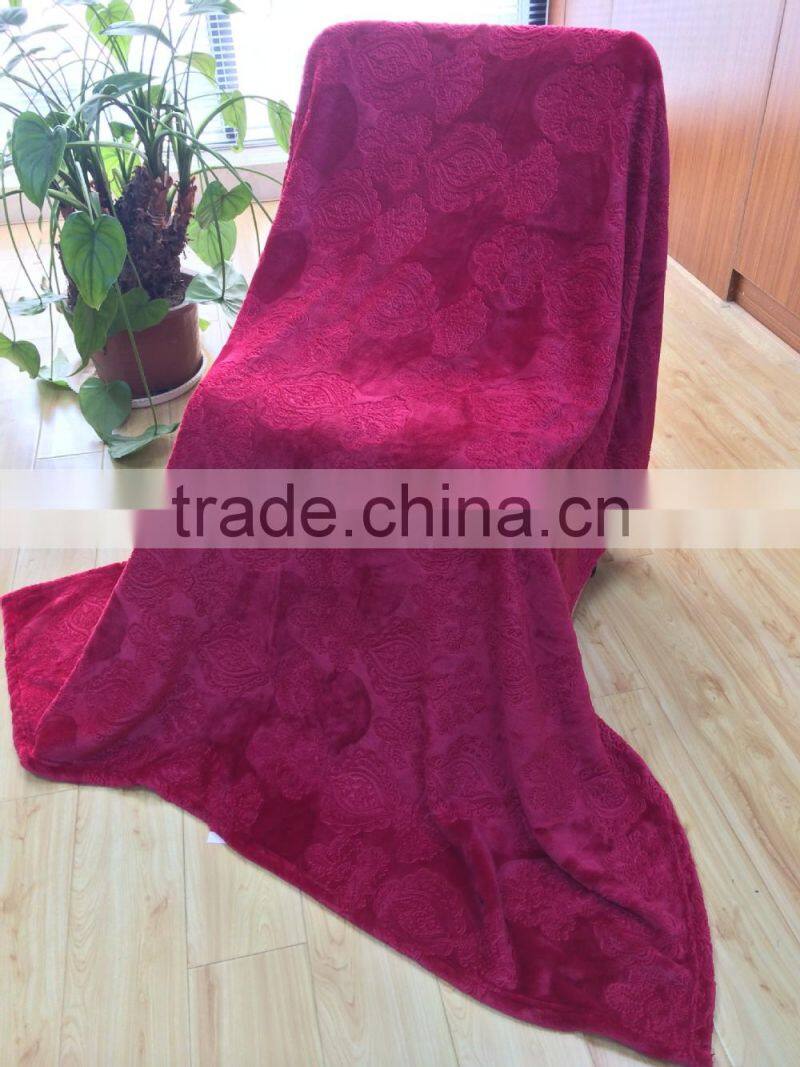 super soft flowers 3D printed flannel blanket