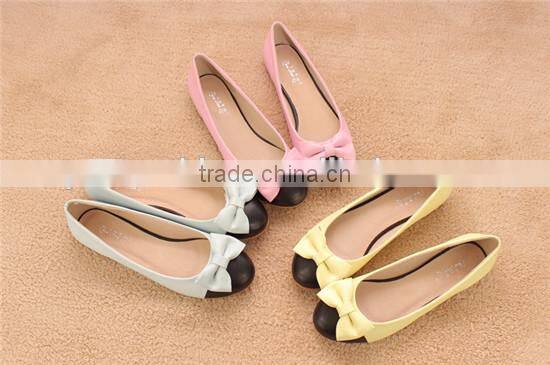 Antique PU butterfly shoe bow tie and buckles