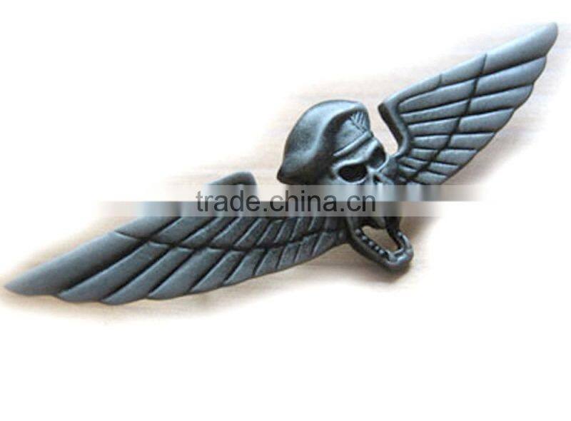 WINGED SKULL SAVAGE PREDATOR WINGS BADGE SPECIAL FORCES BERET INSIGNIA METAL PIN