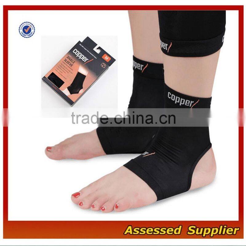 Custom Copper Wear Copper Compression Ankle Sleeve Copper Ankle Support One Pair MLL725