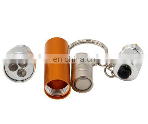 Mini flashlight 3led keychain flashlight