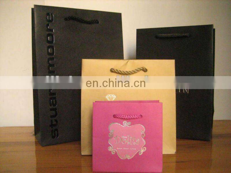 Promotional handbag shape paper gift bag with handles