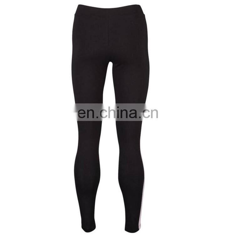elastic comfortable fit color block yoga pants womens