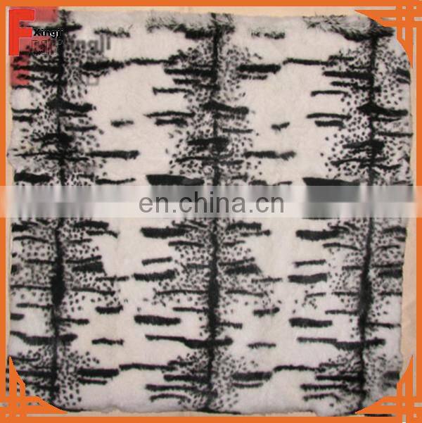 Top quality fur natural brown color hare rabbit fur pillow