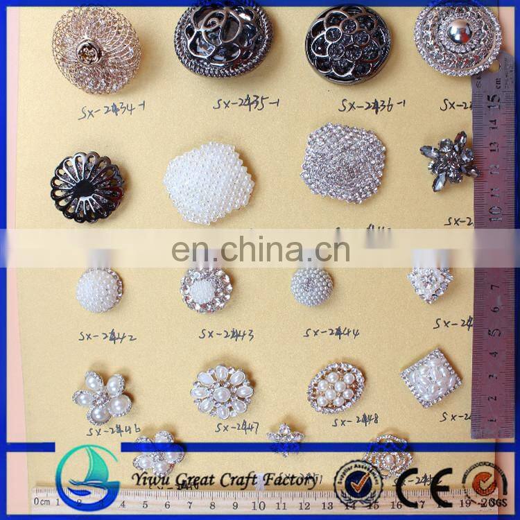 custom garment metal coat fashion vintage rhinestone buttons wholesale