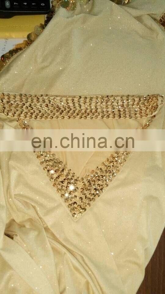 Glittery long Islamic dubai arabic saidi muslim gown robe dress clothing GT-1064