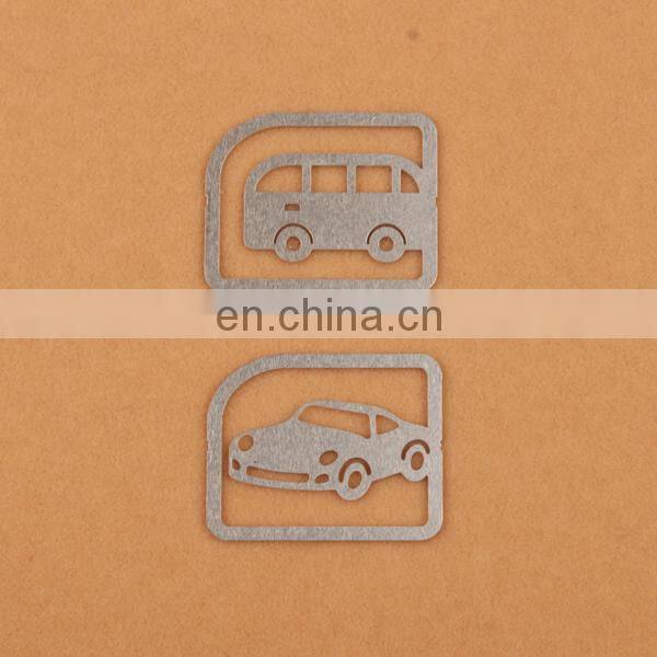 car shaped personalized metal bookmark with print