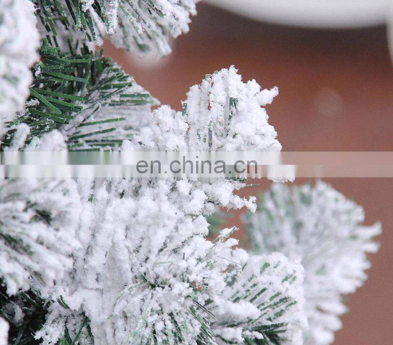 2017 New Big Size Tall Snowing White Christmas Tree Decorations Frosted Snow Artificial Christmas Trees Wholesale China