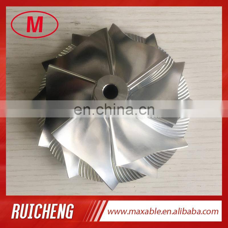 T76 6+6 blades 76.71/102.35mm turbo aluminum 2618/milling/billet compressor wheel for racing