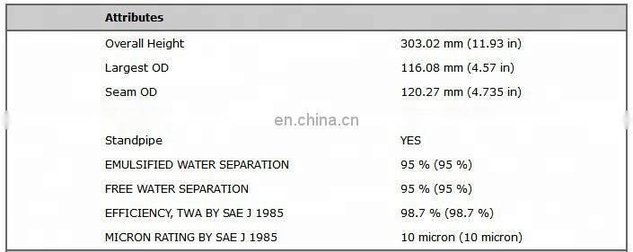 Hot Sale Fuel/Water Separator Filter FS1013 4095190