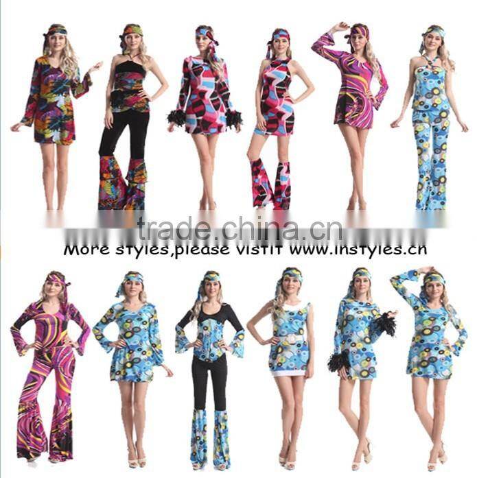 Walson carnival Hot sales halloween costume sexy rockabilly fancy dress