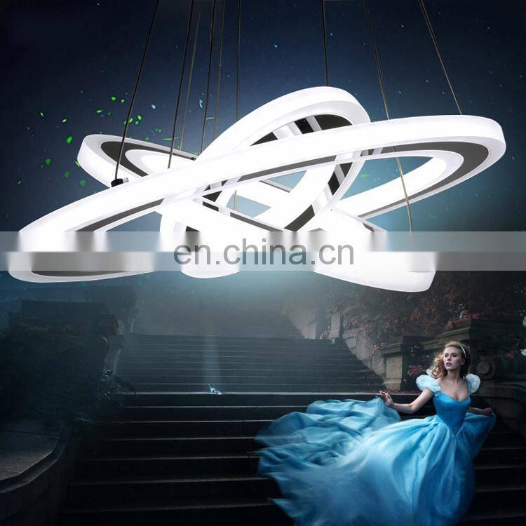 Luxury Modern Design Round Ring Led Chandelier Pendant Lamp Lighting