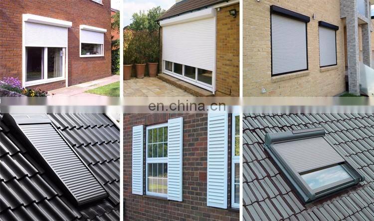 Cheap price aluminum sliding glass window with roller shutter