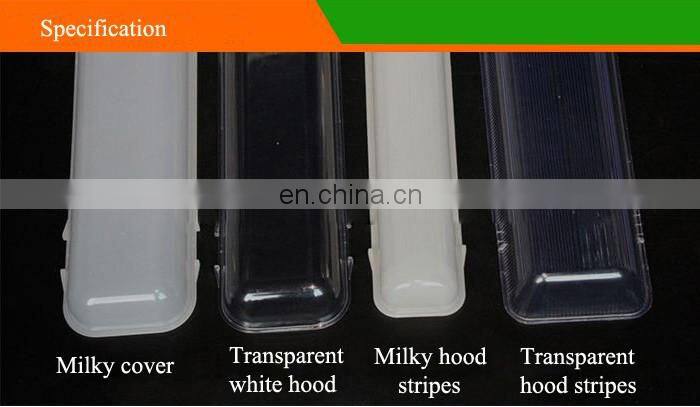 PC housing, PC cover 4ft T8 IP65 tri-proof light fixture