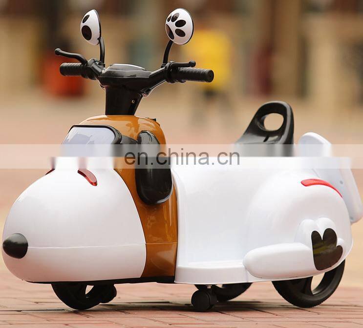 Cheap 3 wheels rechargeable kids electric motorcycle with LED light