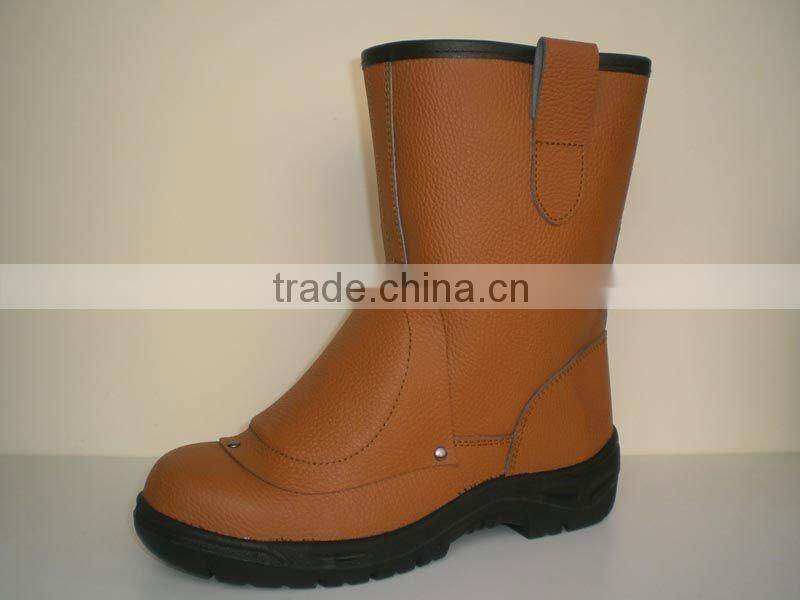 PU injected high-leg safety boot rigger