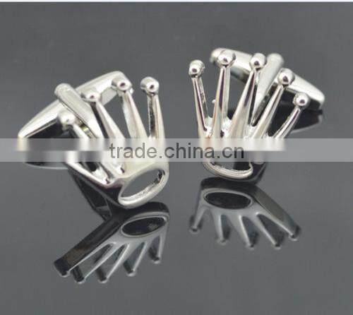 Cufflinks 1Pair Silver Design Fashion Shirt Men Party Wedding Men Gift Crown