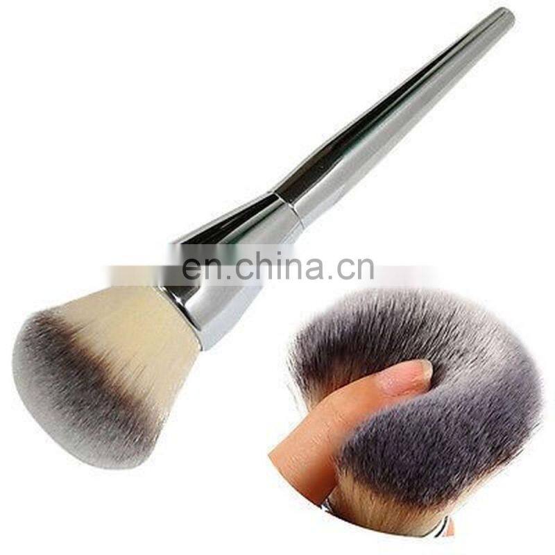 Very Big Beauty Powder Brush Blush Foundation Round Make Up Tool Large Cosmetics Aluminum Brushes Soft Face Makeup Free Shipping
